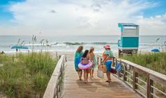 Family on Boardwalk