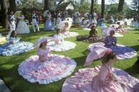 Azelea Belles on Lawn