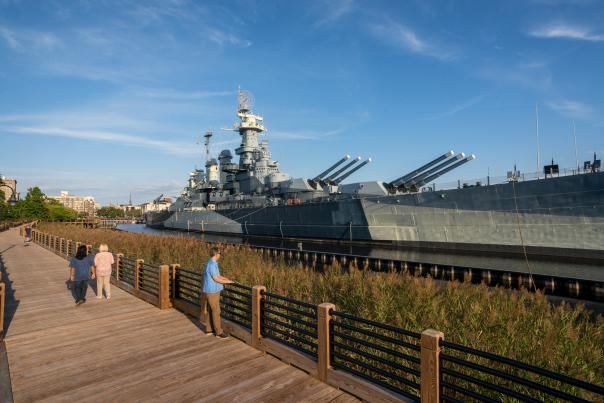 Battleship NC Memorial Walkway