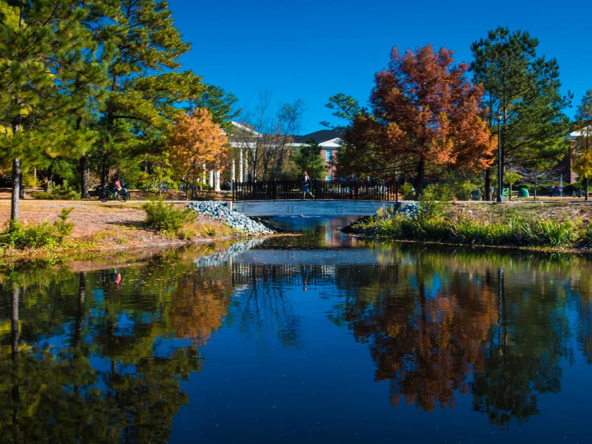 University North Carolina Wilmington (UNCW) Campus in Autumn