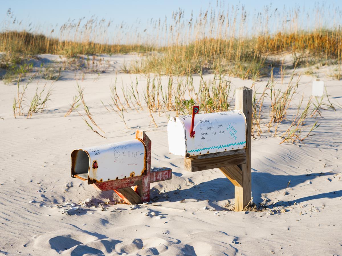 Mailbox on the Beach in Wrightsville Beach