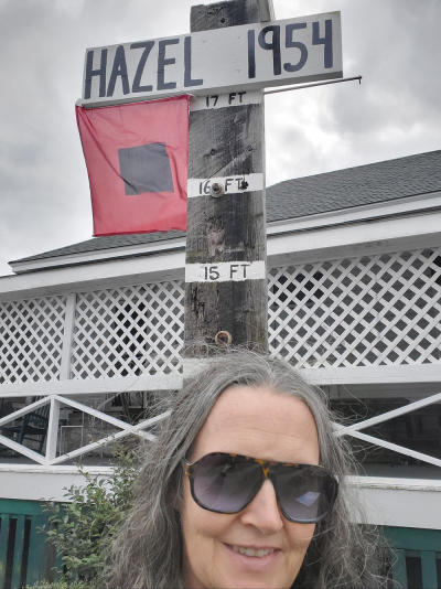 Hurricane pole at Wrightsville Beach Museum